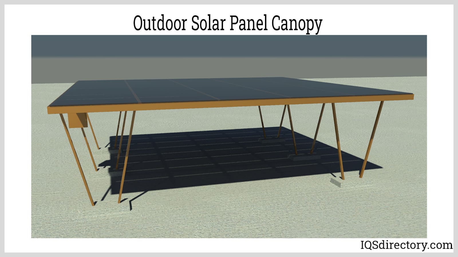 Outdoor Solar Panel Canopy